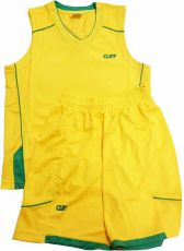 Комплект баскетбольной формы Cliff 3277В S 34-36 Желтый