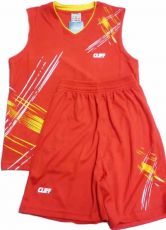 Комплект баскетбольной формы Cliff 3280 2XL 48-50 Красный