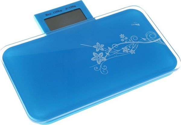 Напольные весы SLand Белые узоры 134840 Blue